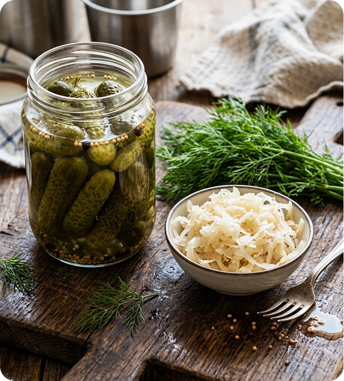 Pickles And Sauerkraut