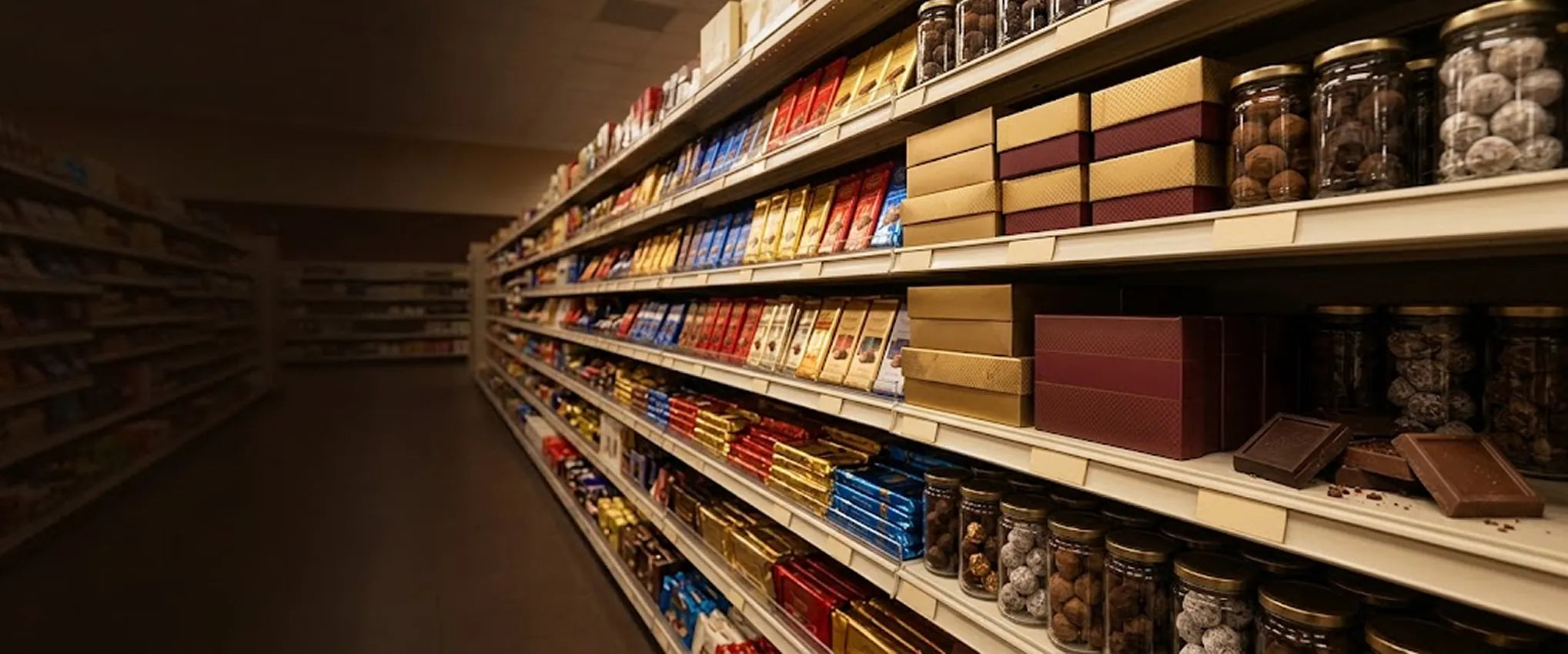 Chocolate aisle at Foods World