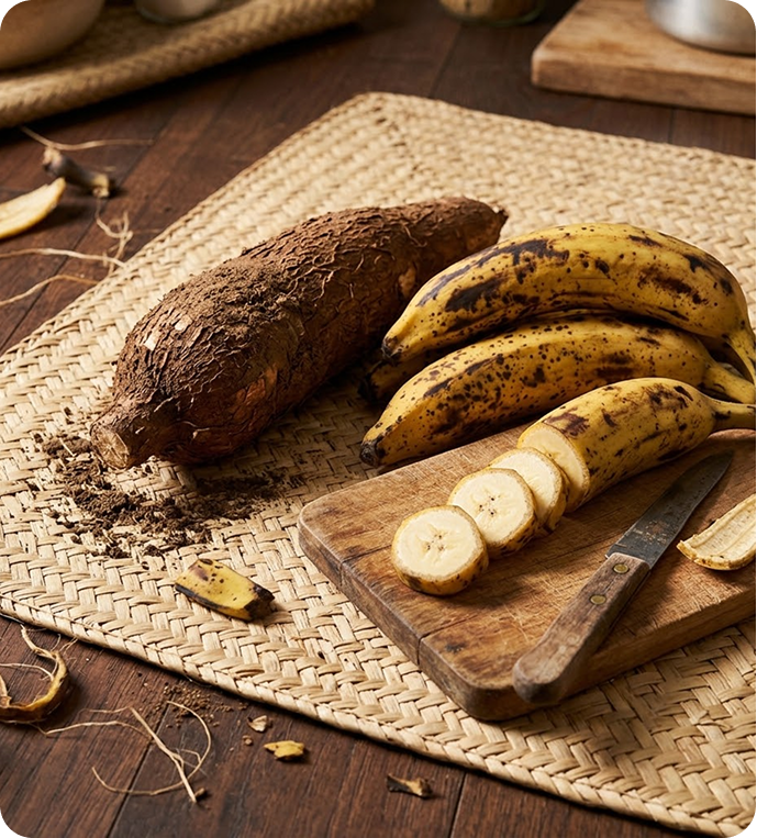 Plantains And Cassava