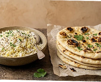 Rice and breads